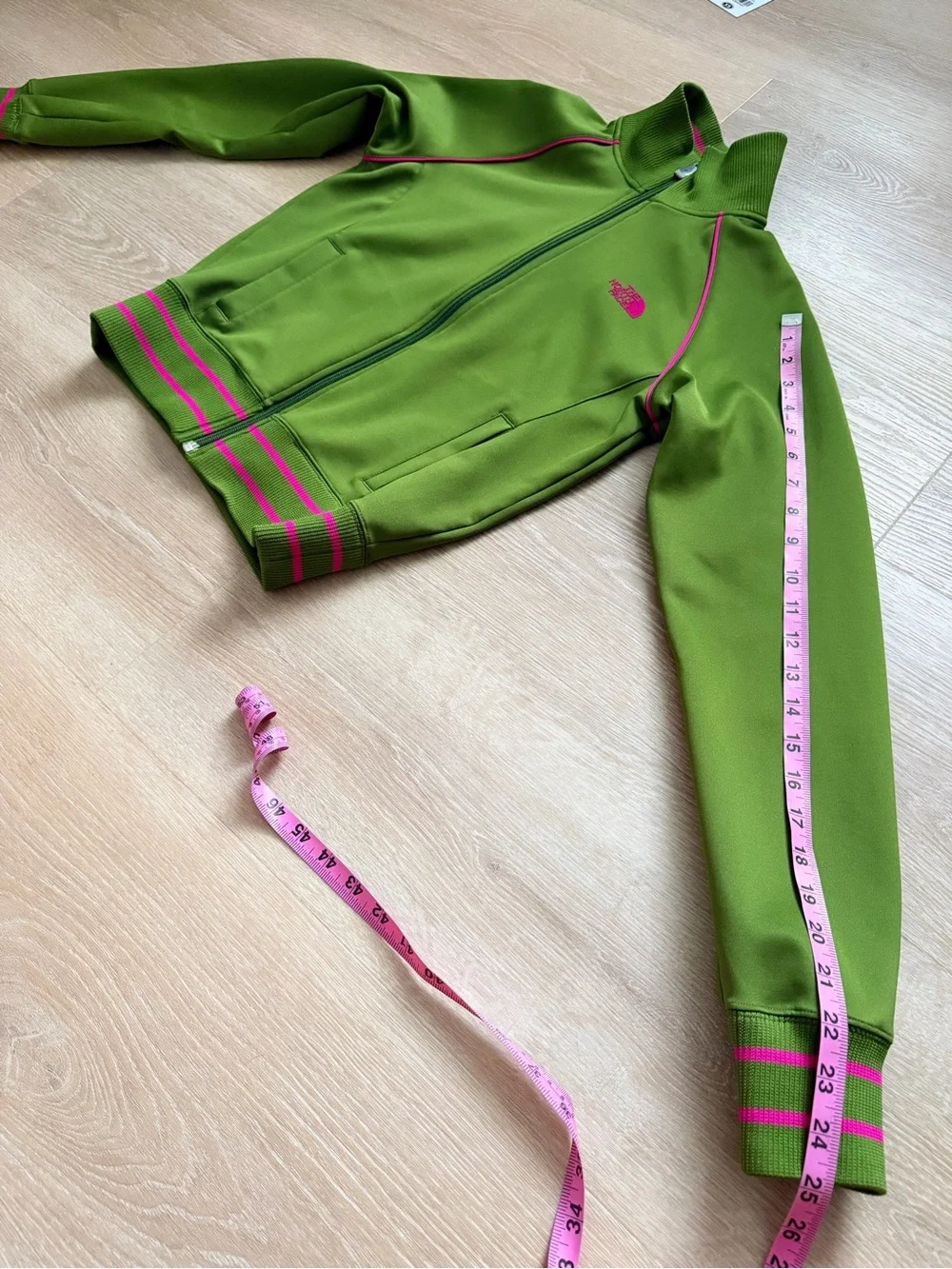 RARE Y2K The North Face A5 Series Full Zip Track Jacket Women S Olive Green Pink